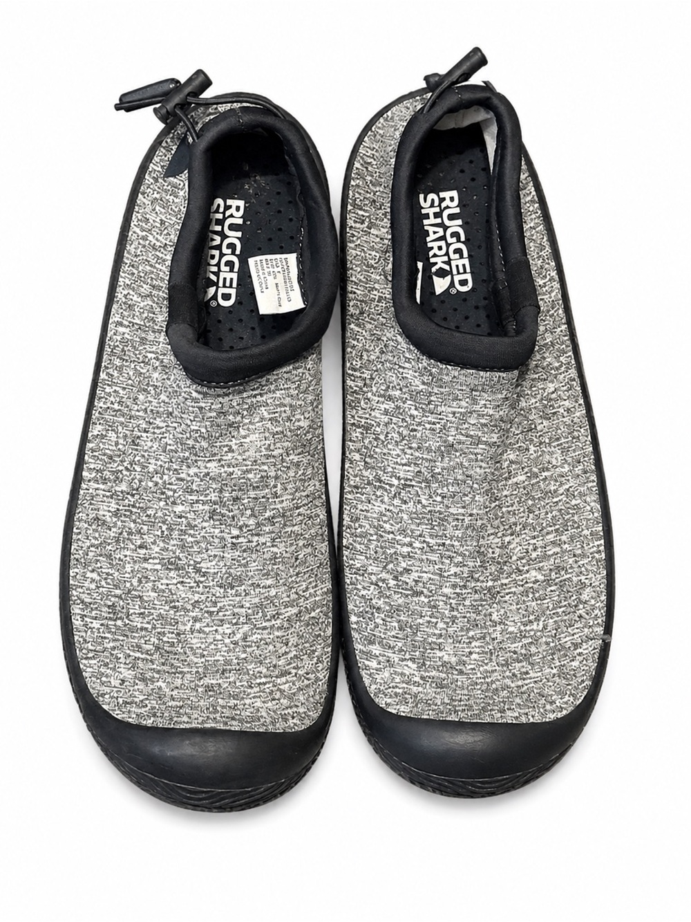 Rugged Shark Men's Gray Water Shoes Slip On Aqua Shock Size 8